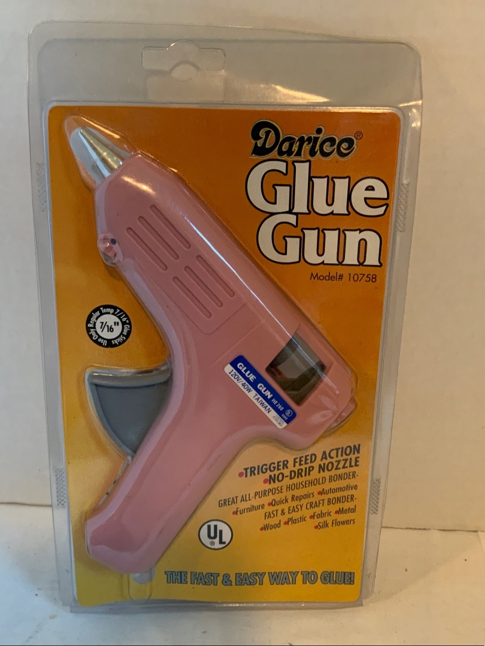 Darice Pink Mini Glue Gun with Trigger Feed